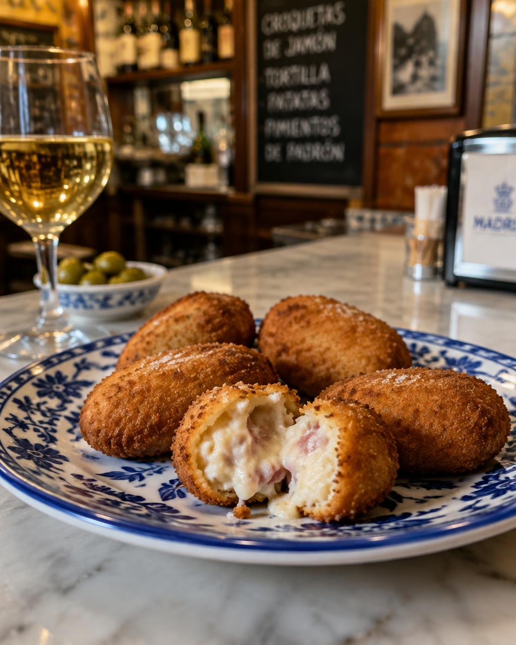 Croquetas, én brækket over